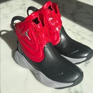 Nike Jordan Red and grey boots